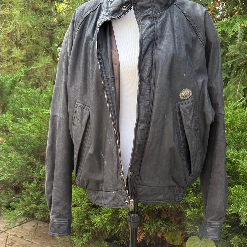 Men's Classic Black Bomber Jacket